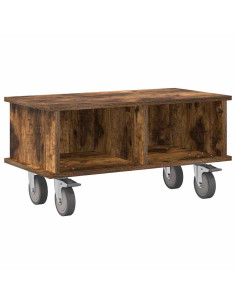 Supporto TV Rovere fumé 68,5 x 35 x 35 cm Legno multistrato 2