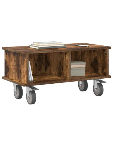 Supporto TV Rovere fumé 68,5 x 35 x 35 cm Legno multistrato