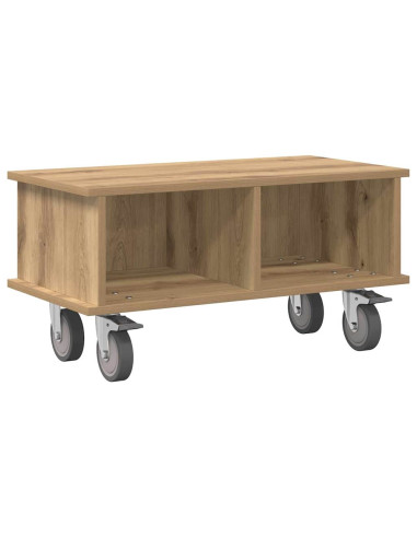 Supporto TV Rovere artigianale 68,5 x 35 x 35 cm