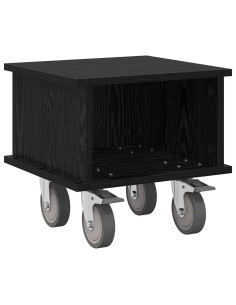 Supporto TV Rovere Nero 37 x 35 x 35 cm Legno multistrato 2