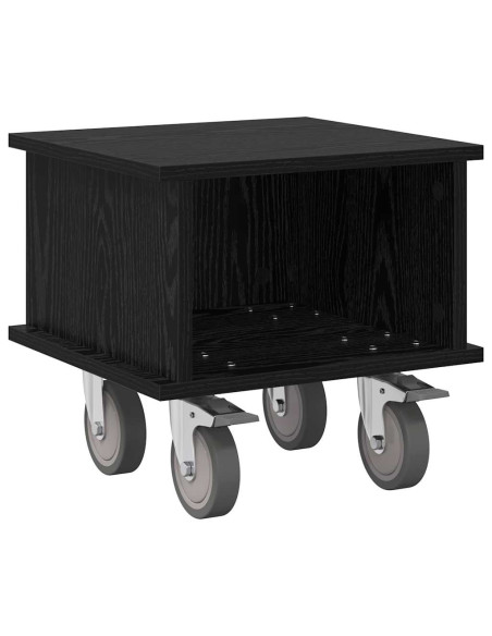 Supporto TV Rovere Nero 37 x 35 x 35 cm Legno multistrato