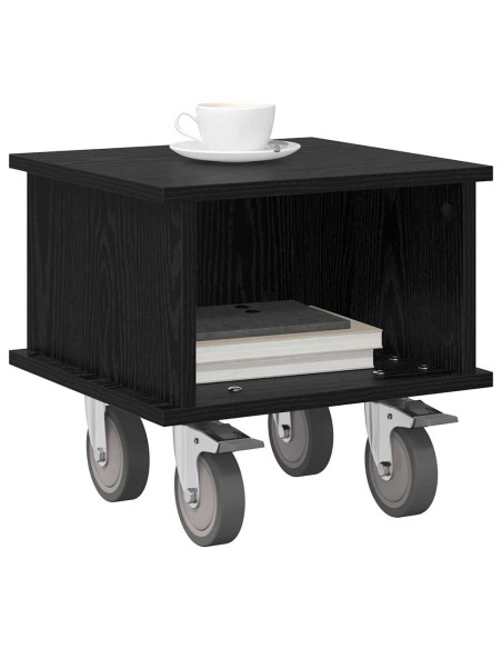 Supporto TV Rovere Nero 37 x 35 x 35 cm Legno multistrato