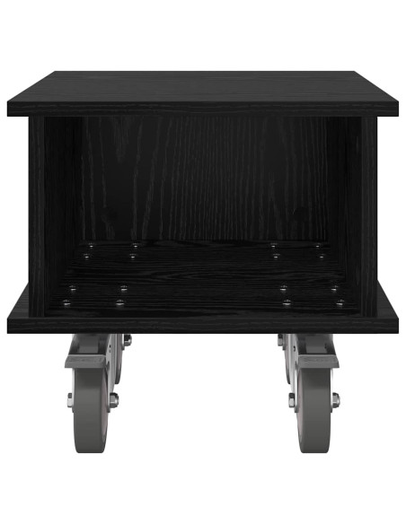 Supporto TV Rovere Nero 37 x 35 x 35 cm Legno multistrato