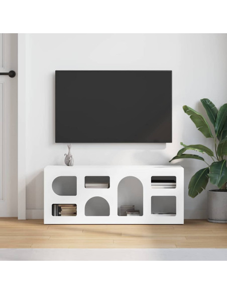 Mobile TV Bianco 100 x 35 x 40 cm Legno multistrato