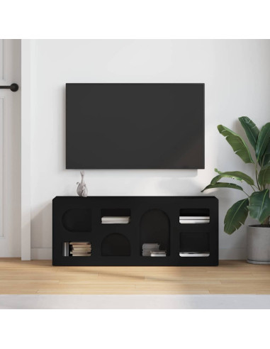 Mobile TV Nero 100 x 35 x 40 cm Legno multistrato