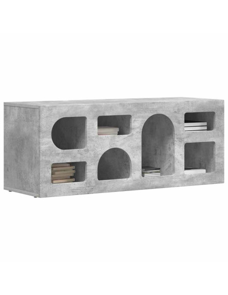 Mobile TV Grigio cemento 100 x 35 x 40 cm Legno multistrato