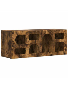 Mobile TV Rovere fumé 100 x 35 x 40 cm Legno multistrato 2
