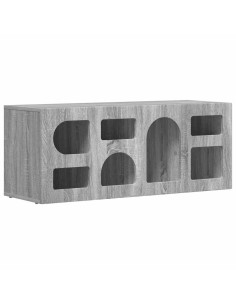Mobile TV Grigio Sonoma 100 x 35 x 40 cm Legno multistrato 2