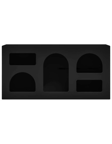 Mobile TV Nero 80 x 35 x 40 cm Legno multistrato