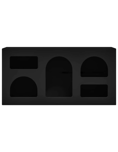 Mobile TV Nero 80 x 35 x 40 cm Legno multistrato