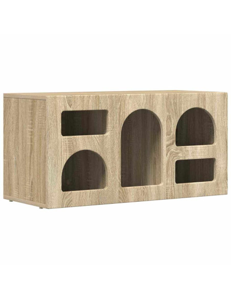 Mobile TV Rovere Sonoma 80 x 35 x 40 cm Legno multistrato