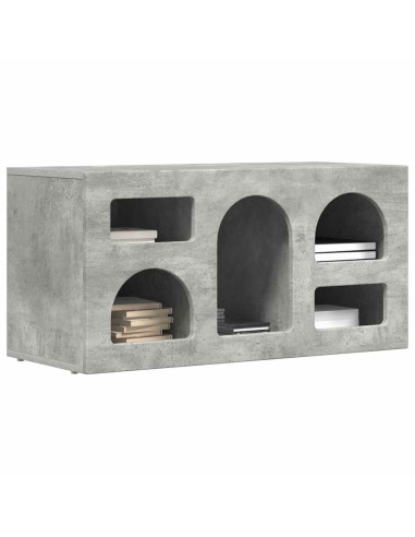Mobile TV Grigio cemento 80 x 35 x 40 cm Legno multistrato