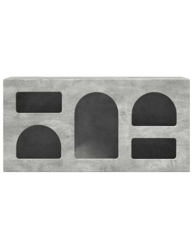 Mobile TV Grigio cemento 80 x 35 x 40 cm Legno multistrato