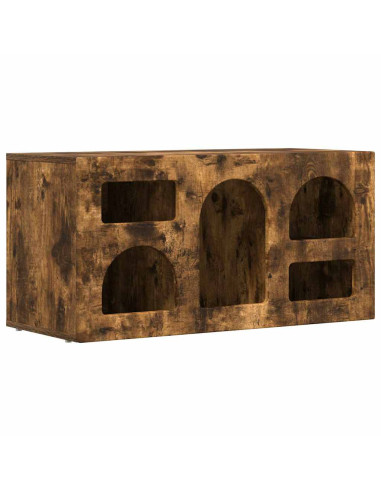 Mobile TV Rovere fumé 80 x 35 x 40 cm Legno multistrato