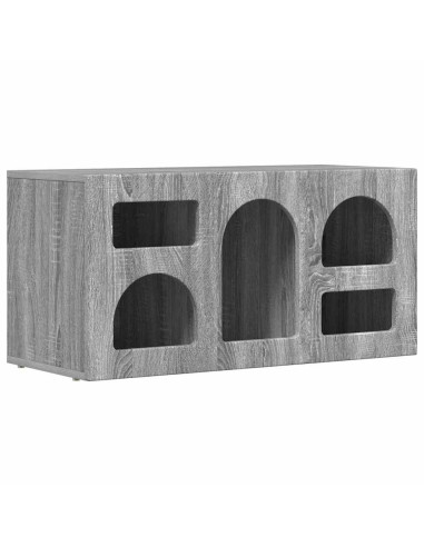 Mobile TV Grigio Sonoma 80 x 35 x 40 cm Legno multistrato