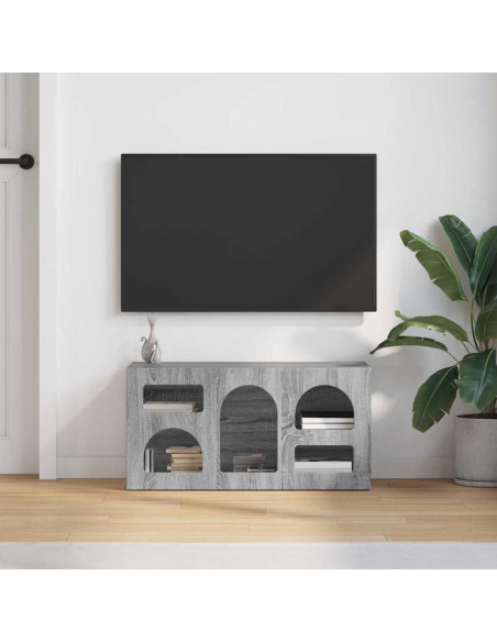 Mobile TV Grigio Sonoma 80 x 35 x 40 cm Legno multistrato