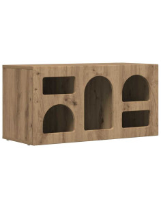 Mobile TV Rovere artigianale 80 x 35 x 40 cm Legno multistrato 2