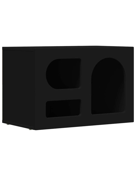 Mobile TV Nero 60 x 35 x 40 cm Legno multistrato