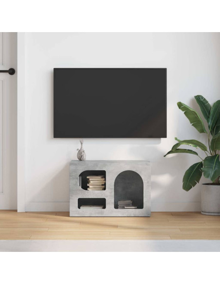 Mobile TV Grigio cemento 60 x 35 x 40 cm Legno multistrato