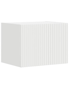 Mobile TV da parete Bianco 60 x 31 x 29.5 cm Legno multistrato 2