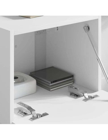 Mobile TV da parete Bianco 60 x 31 x 29.5 cm Legno multistrato