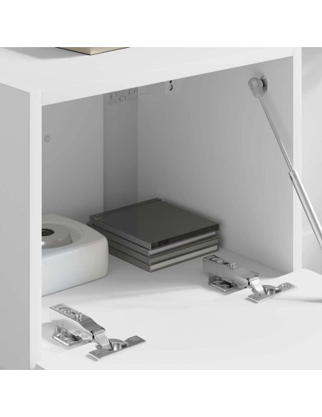 Mobile TV da parete Bianco 60 x 31 x 29.5 cm Legno multistrato