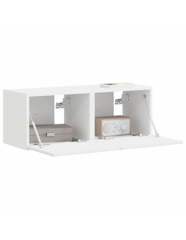 Mobile TV da parete 2 pcs Bianco 60 x 31 x 29.5 cm