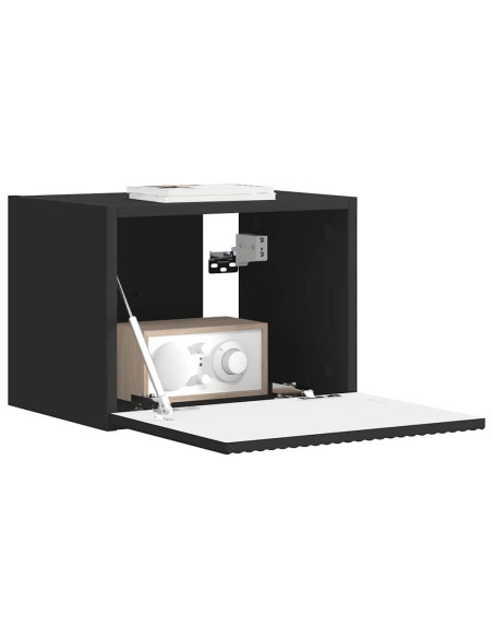 Mobile TV da parete Nero 60 x 31 x 29.5 cm Legno multistrato