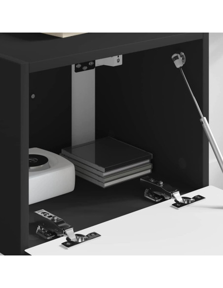 Mobile TV da parete Nero 60 x 31 x 29.5 cm Legno multistrato