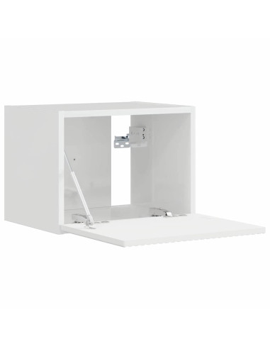 Mobile TV da parete Bianco Lucido 60 x 31 x 29.5 cm