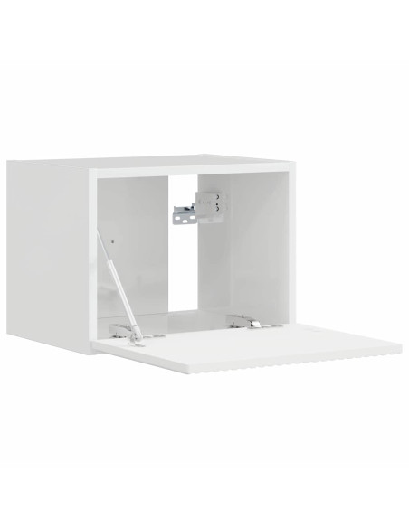 Mobile TV da parete Bianco Lucido 60 x 31 x 29.5 cm