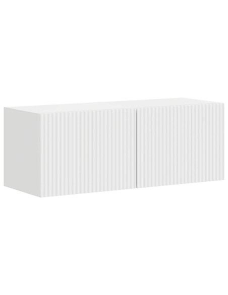 Mobile TV da parete 2 pcs Bianco Lucido 60 x 31 x 29.5 cm