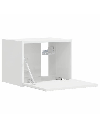 Mobile TV da parete 2 pcs Bianco Lucido 60 x 31 x 29.5 cm
