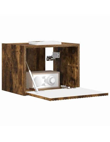Mobile TV da parete Rovere fumé 60 x 31 x 29.5 cm