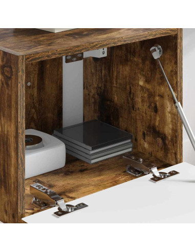 Mobile TV da parete Rovere fumé 60 x 31 x 29.5 cm