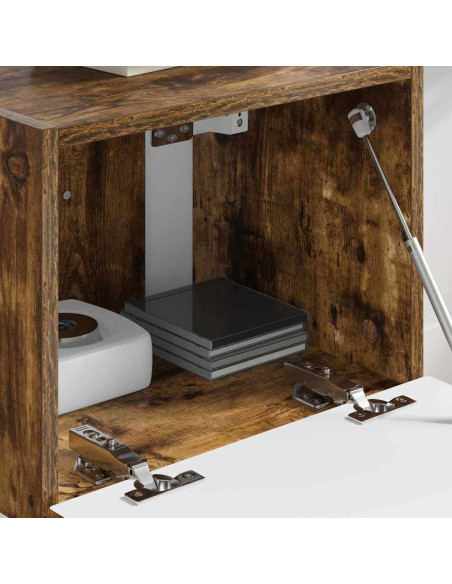 Mobile TV da parete Rovere fumé 60 x 31 x 29.5 cm