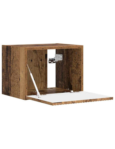 Mobile TV da parete Rovere fumé 60 x 31 x 29.5 cm