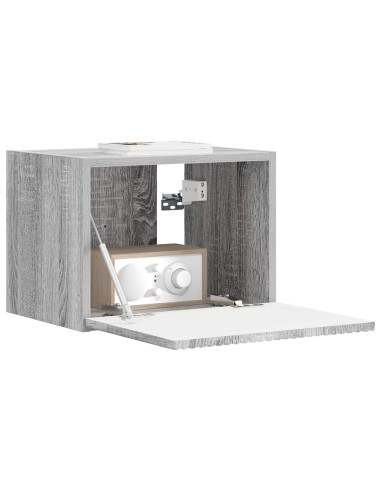 Mobile TV da parete Grigio Sonoma 60 x 31 x 29.5 cm