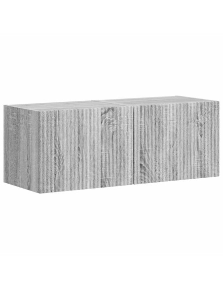 Mobile TV da parete 2 pcs Grigio Sonoma 60 x 31 x 29.5 cm