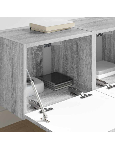 Mobile TV da parete 2 pcs Grigio Sonoma 60 x 31 x 29.5 cm