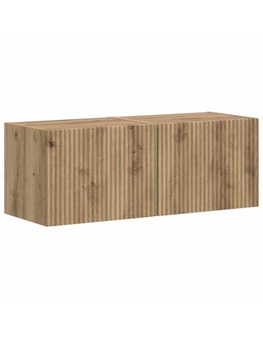 Mobile TV da parete 2 pcs Rovere Artigianale 60 x 31 x 29.5 cm
