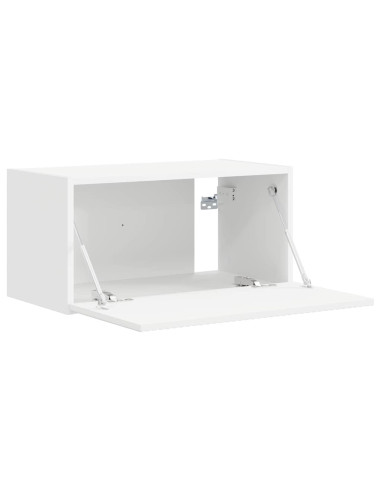 Mobile TV da parete Bianco 60 x 31 x 29.5 cm Legno multistrato