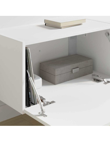 Mobile TV da parete 2 pcs Bianco 60 x 31 x 29.5 cm