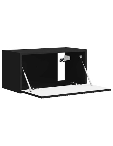 Mobile TV da parete Nero 60 x 31 x 29.5 cm Legno multistrato