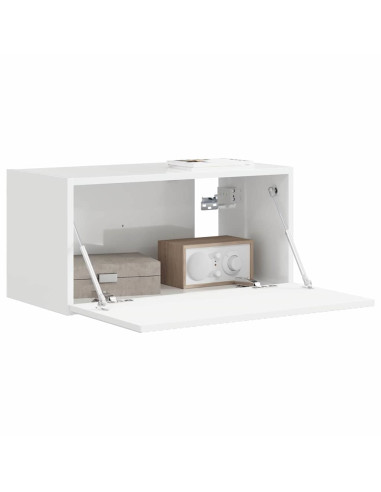 Mobile TV da parete Bianco Lucido 60 x 31 x 29.5 cm