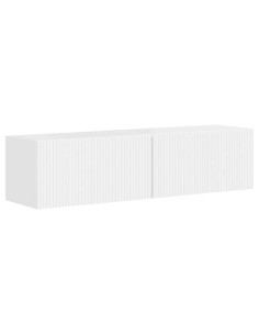 Mobile TV da parete 2 pcs Bianco Lucido 60 x 31 x 29.5 cm 2