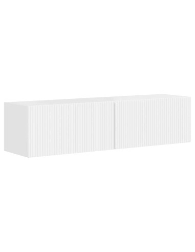 Mobile TV da parete 2 pcs Bianco Lucido 60 x 31 x 29.5 cm
