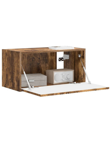 Mobile TV da parete Rovere fumé 60 x 31 x 29.5 cm