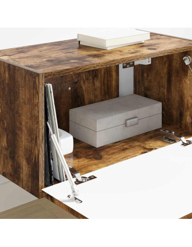 Mobile TV da parete Rovere fumé 60 x 31 x 29.5 cm