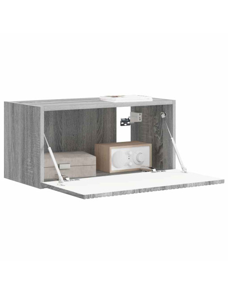 Mobile TV da parete Grigio Sonoma 60 x 31 x 29.5 cm